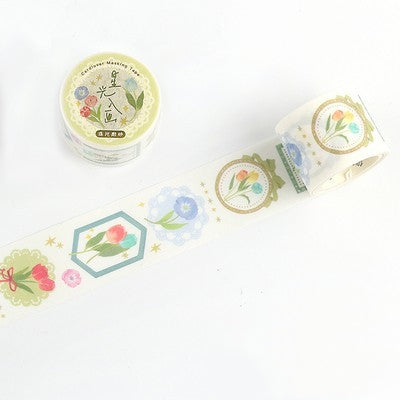 Glitter Floral Washi Tape