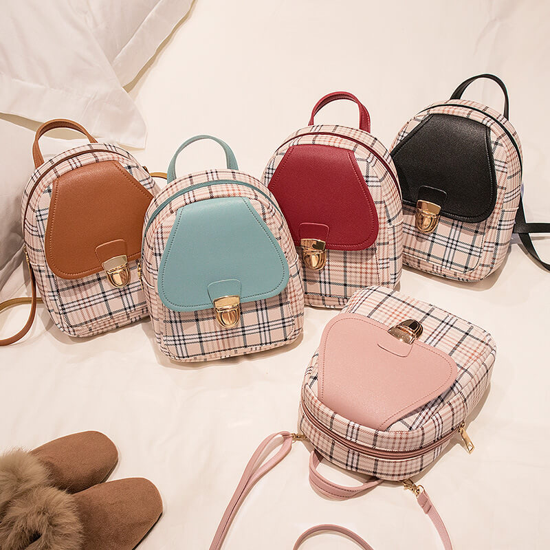 Kawaii Korea Style Mini Plaid Shoulder Bag