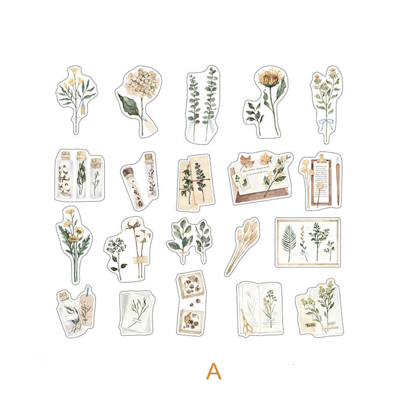 Aesthetic Floral Planner Sticker