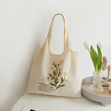 Load image into Gallery viewer, Fresh Floral Canvas Tote Bag
