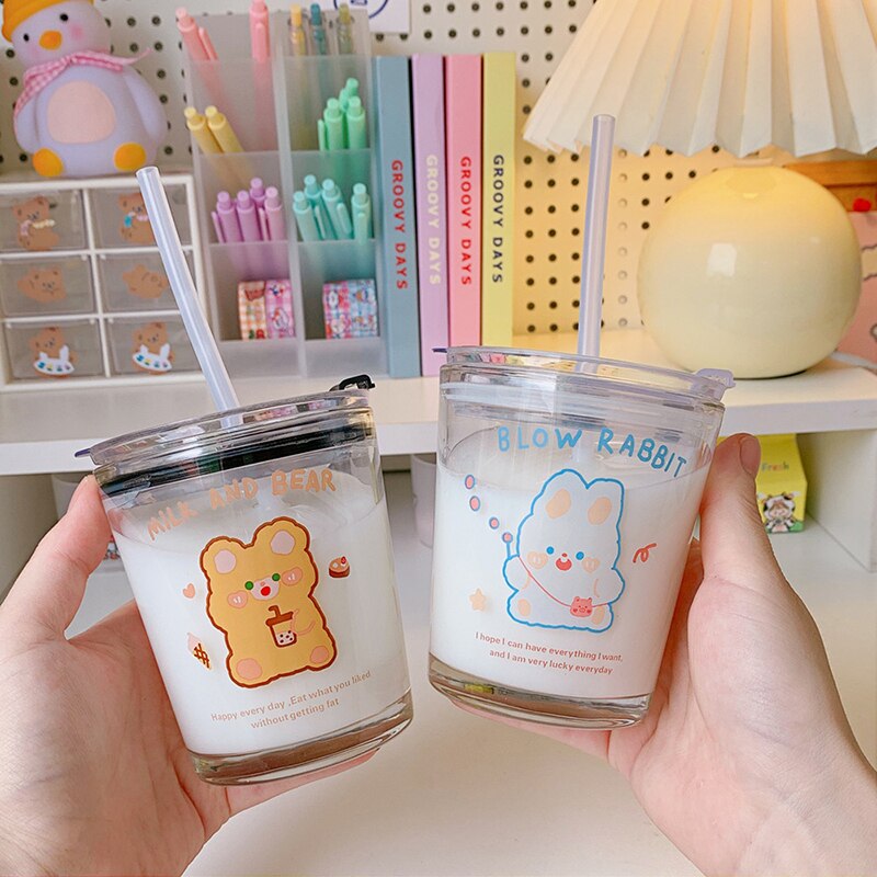 Kawaii Bread Frosted Can Glass Cup Carbs Are Life Dessert Kawaii Cup Frosted  Can Glass With Lid 